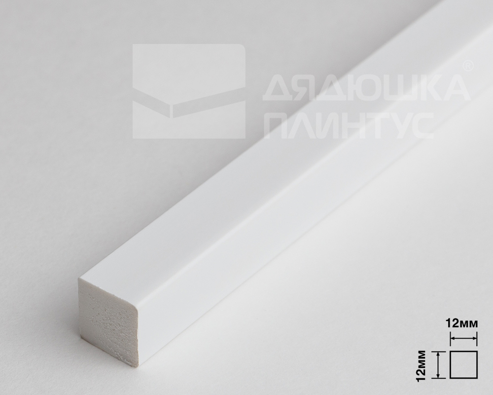 Молдинг из полистирола высокой плотности  HI-WOOD D12V1 12х12ммх 2,7м