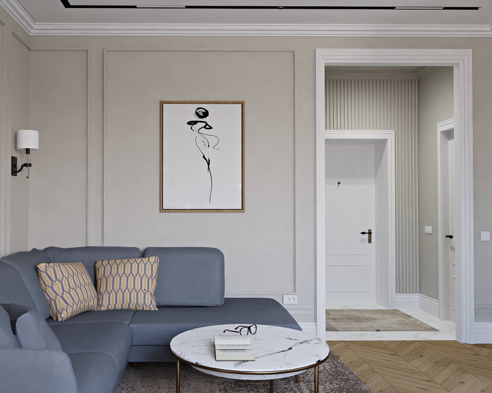 Плинтус потолочный из полистирола высокой плотности HI-WOOD A130/L2101 130х65мм 2,0м