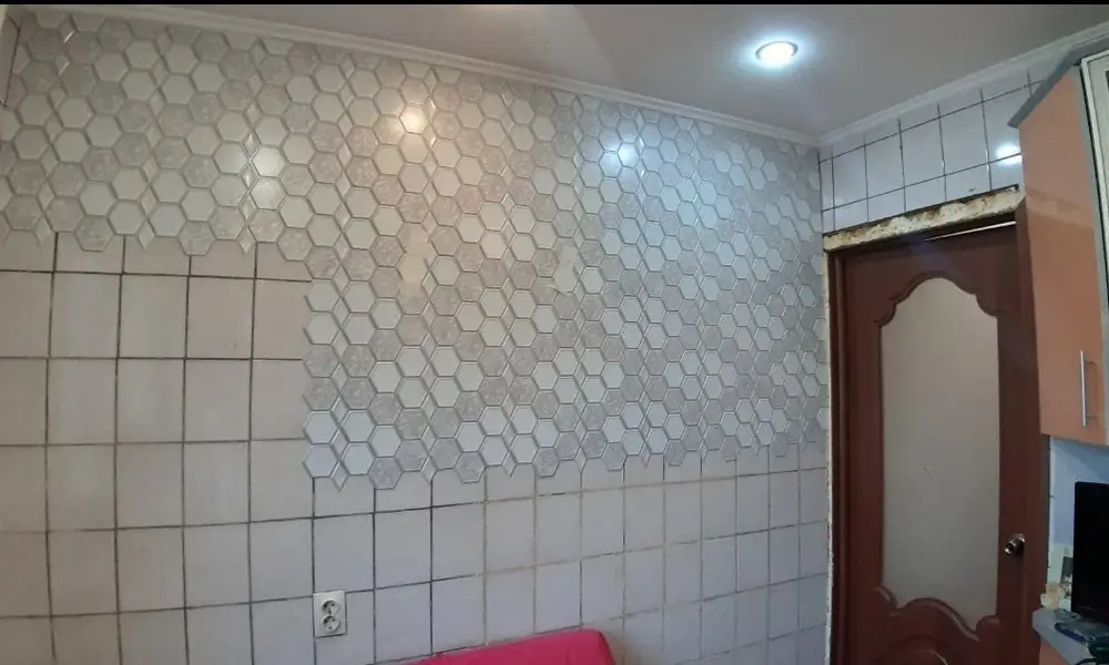 Панель ПВХ ГРЕЙС 973*492 10шт/уп Шестигранник Лагом. Цена указана за 4,8 м²