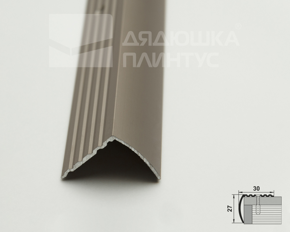 Порог угловой ПУ 04.1800.042л Шампань