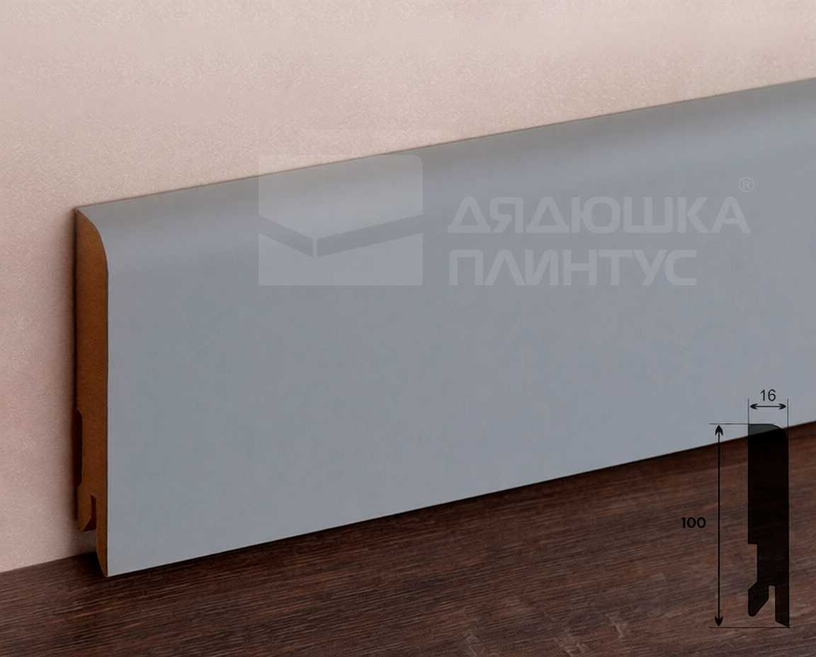 Плинтус МДФ Лука Пл 100-1МДФ.2700.Point line 24067 Скай грей