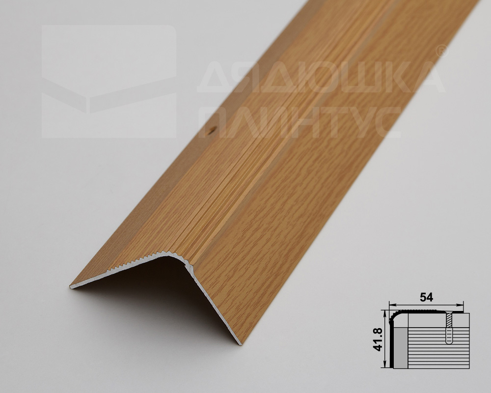 Порог угловой ПУ 02.1800.082 Дуб светлый