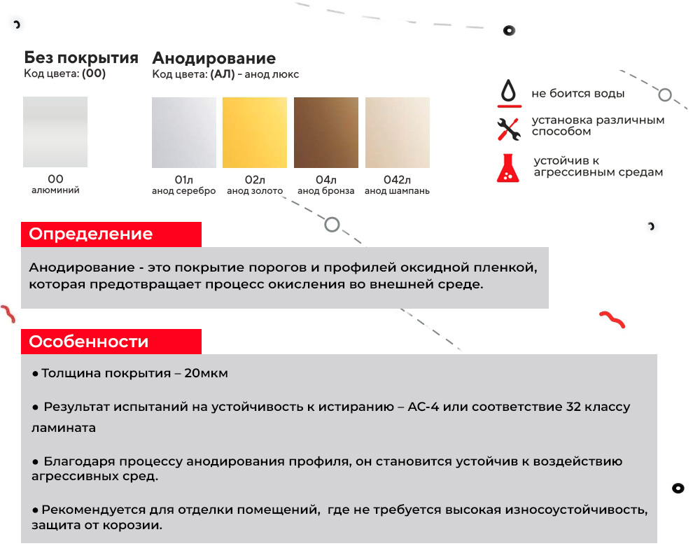 Порог разноуровневый ПР 04.2700.204л Бронза