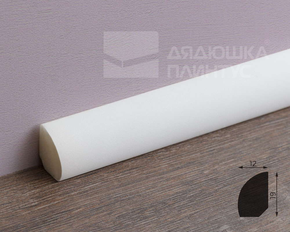 Плинтус из полистирола высокой плотности NMC Wallstyl FL6 Белый