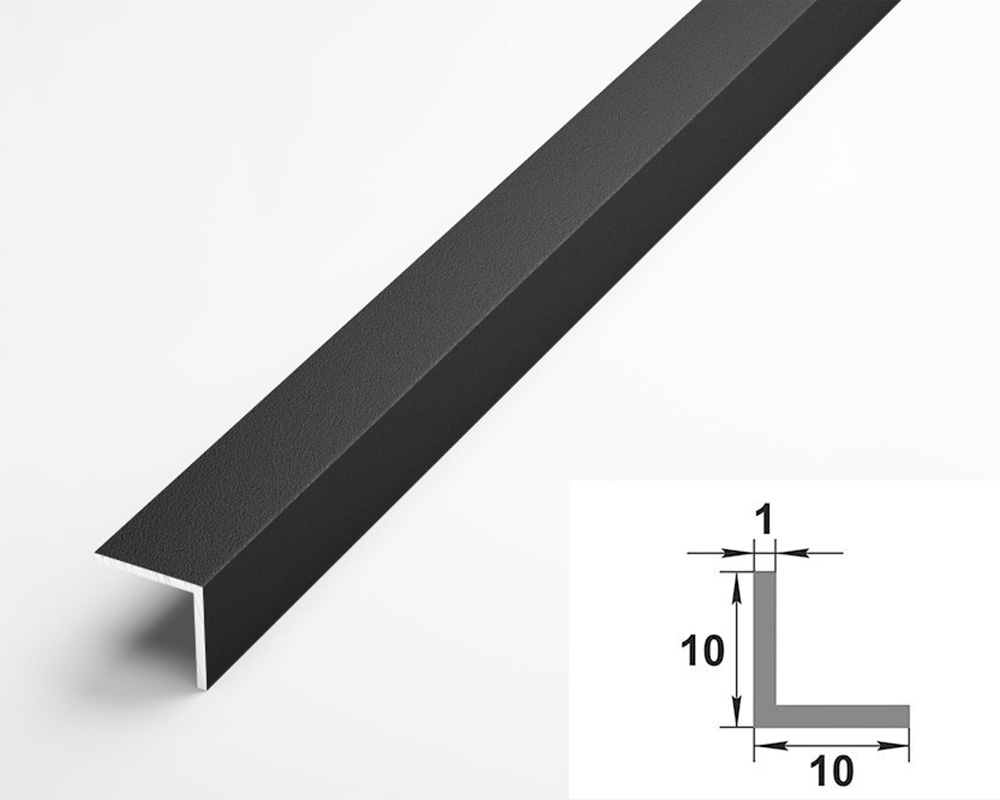 Угол декоративный 10х10 Уп 01-27.2700.515 Черный