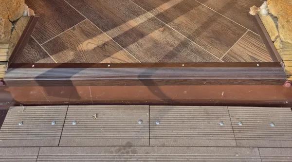 Порог угловой ПУ 04.900.087 Дуб беленый